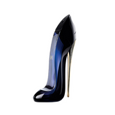 Good Girl Eau de Parfum 80ML perfume bottle shaped like a high heel stiletto. Elegant design for bold, feminine fragrance lovers.