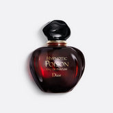Dior Hypnotic Poison Eau de Parfum 100ml bottle in deep red with black cap, showcasing a sensual amber vanilla fragrance for women.