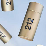 Carolina Herrera 212 Men NYC Eau de Toilette – 100ml bottle floating against a sky background, emphasizing its bold and refreshing appeal for men.