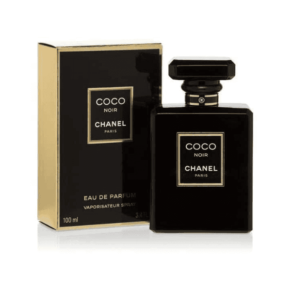 Chanel Coco Noir Eau de Parfum 100ml with packaging box, a luxurious women's perfume perfect for evening wear and gifting.