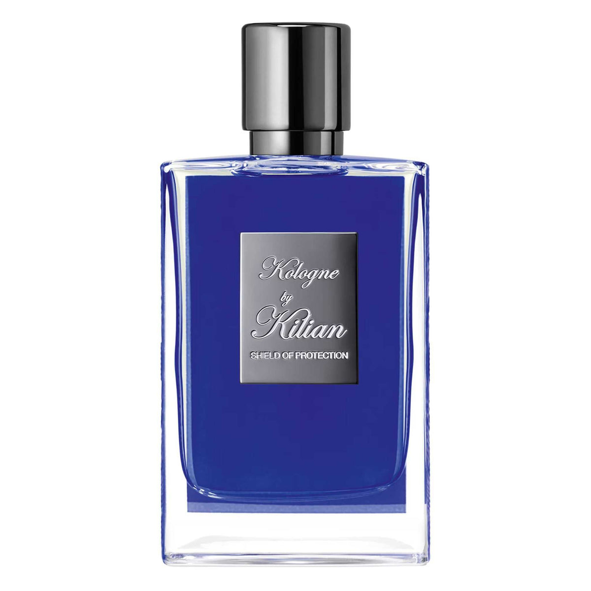 Imperial Tea by Kilian – Eau de Parfum (50ml) in a sleek cobalt blue bottle with silver cap and engraved label, perfect for luxury fragrance lovers.