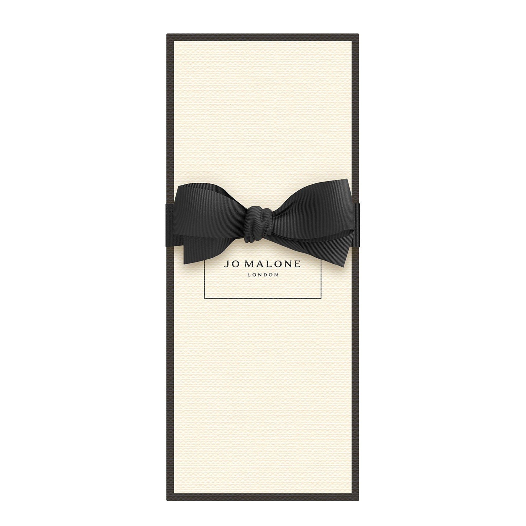 Jo Malone London signature cream-colored gift box with black border and bow, ideal for gifting the Grapefruit Cologne 100ml.